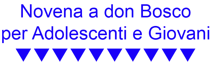 Novena a don Bosco per Adolescenti e Giovani 